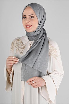 شال طوسی زنانه پلی استر Alvina - کد 806345265