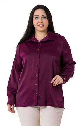 پیراهن سایز بزرگ بنفش زنانه سایز بزرگ DISENTIS MODEST - کد 464457544