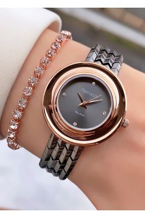 ساعت مچی مشکی زنانه 31-35 میلی متر Ferrucci - کد 921523173