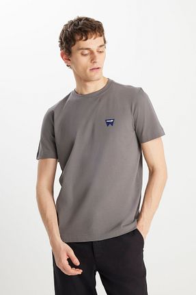 تیشرت طوسی مردانه رگولار Wrangler - کد 921526588