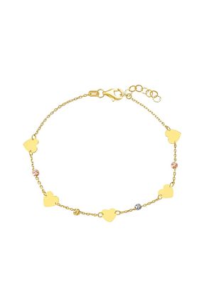 دستبند طلا زرد زنانه 14 عیار Melike Gold - کد 922282793