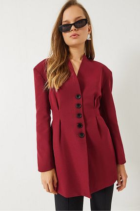 کت زرشکی زنانه Straight Bianco Lucci - کد 921525102