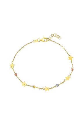 دستبند طلا زرد زنانه 14 عیار Melike Gold - کد 922283162
