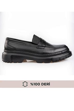 کفش کلاسیک مشکی مردانه چرم خالص maximoda - کد 921532500