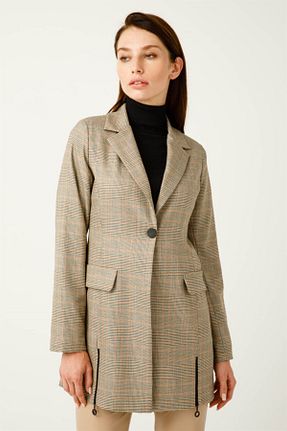 کت حجاب بژ زنانه رگولار Esswaap - کد 359120606