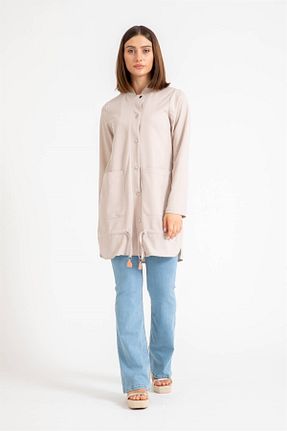 کت حجاب بژ زنانه رگولار Esswaap - کد 313506773