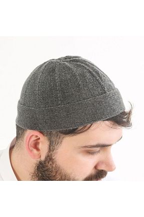 کلاه طوسی مردانه İkranur - کد 921539871