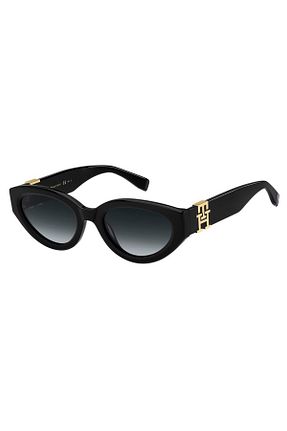 عینک آفتابی مشکی زنانه UV400 Tommy Hilfiger - کد 680225055
