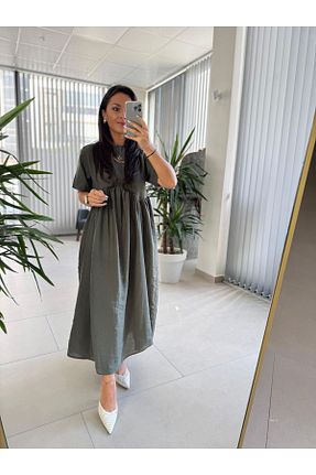 لباس خاکی زنانه بافتنی caddstore - کد 922387209