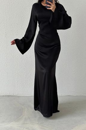 لباس مجلسی حجاب مشکی زنانه یقه دوچرخه Genel Markalar - کد 838455439