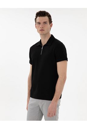 تیشرت قهوه ای مردانه یقه پولو Pierre Cardin - کد 921575432