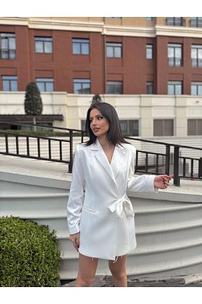 کت سفید زنانه Relaxed MODAMILLO - کد 897495179