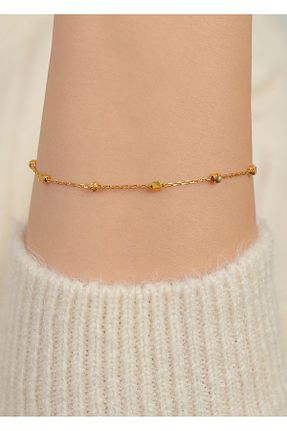 دستبند طلا زرد زنانه 22 عیار kuyumcu nurettin - کد 897382703