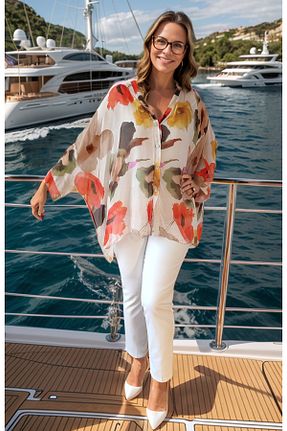 پیراهن سفید زنانه Relaxed prontoihracat - کد 921574891