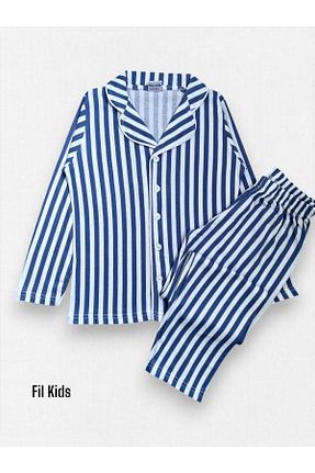 ست لباس راحتی آبی بچه گانه %100 پنبه Fil Kids - کد 922290373