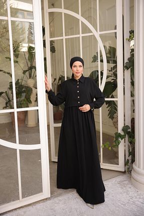 لباس حجاب مشکی رگولار H HİJAB CENTER - کد 924316301