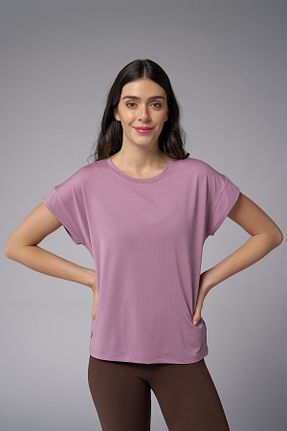 تیشرت بنفش زنانه رگولار bilcee - کد 921576040