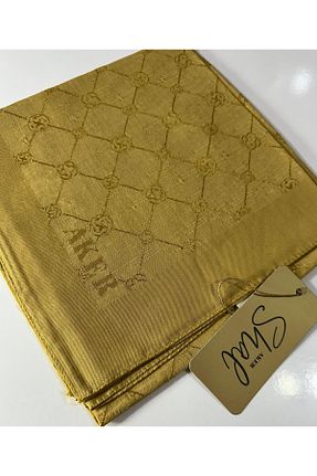 روسری زرد پنبه ای Aker - کد 921572250