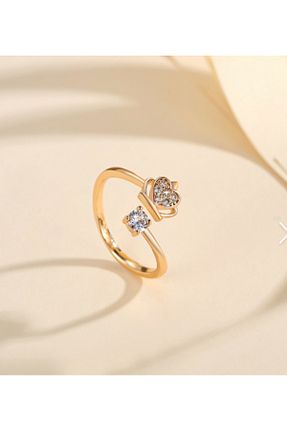 انگشتر نقره رنگی زنانه زیرکن Siset Gümüş - کد 922292799