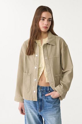 کت سبز زنانه رگولار Stradivarius - کد 898660788