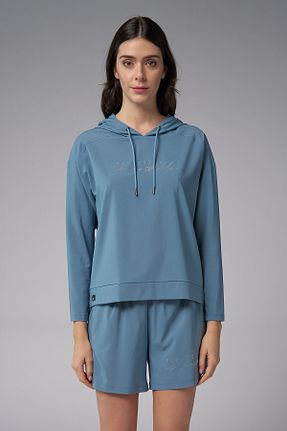 سوئیشرت سرمه ای زنانه ساده bilcee - کد 921577046