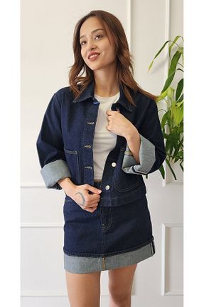 کت آبی زنانه Relaxed My Boutique - کد 921572627