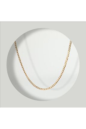 گردنبند استیل ( فولاد ) طلائی زنانه استیل ضد زنگ FOURSOLOS - کد 921572027