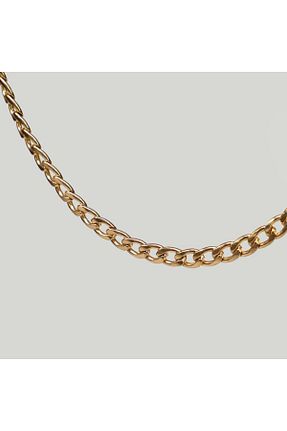 گردنبند استیل ( فولاد ) طلائی زنانه استیل ضد زنگ FOURSOLOS - کد 921572027