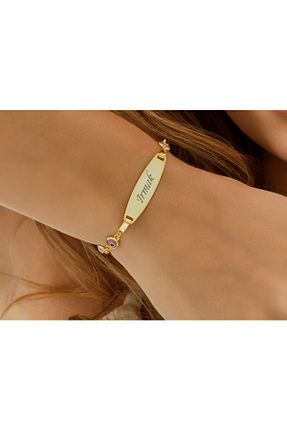 دستبند نقره طلائی بچه گانه 925 عیار Queen Silver Jewelry - کد 898627815