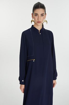 تونیک حجاب سرمه ای زنانه رگولار Zühre - کد 921581993