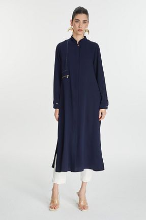 تونیک حجاب سرمه ای زنانه رگولار Zühre - کد 921581993