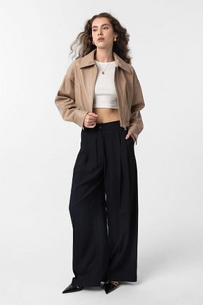 شلوار پارچه ای مشکی زنانه بلند Antioch - کد 921591395