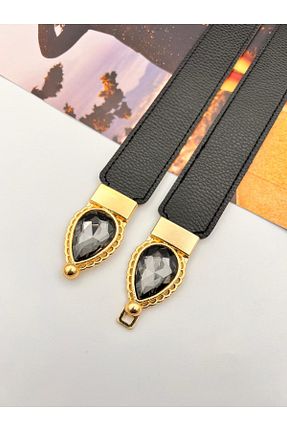 کمربند مشکی زنانه چرم مصنوعی MODAM HİFA - کد 891970243