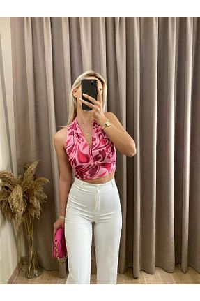 بلوز صورتی زنانه Kalp Zora Butik - کد 809162031