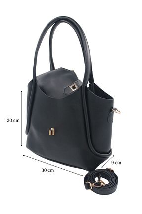 کیف پورتفوی و کلاچ مشکی زنانه چرم مصنوعی ELERZU - کد 922302228