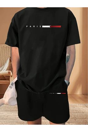 ست بالاتنه و پائین تنه سایز بزرگ مشکی زنانه فاق نرمال aynewmoda - کد 921587989