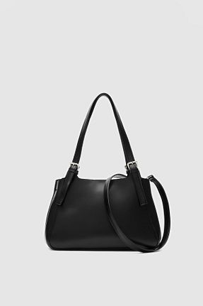 کیف دوشی مشکی زنانه چرم مصنوعی Shule Bags - کد 921599459