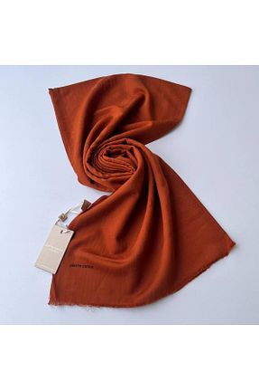شال نارنجی زنانه پنبه ای Pierre Cardin - کد 833906795