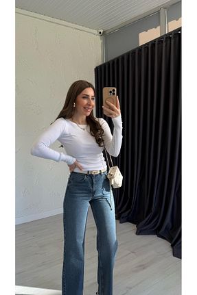 بلوز بژ زنانه رگولار elif teke - کد 921604298