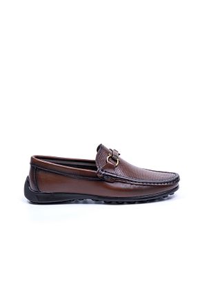 کفش لوفر قهوه ای مردانه چرم خالص Vantaggio - کد 922363595