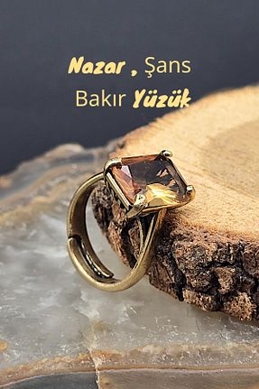 انگشتر جواهر رنگی زنانه NBS Beautiful Naturel Stones - کد 921630230