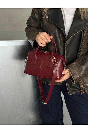 کیف دستی زرشکی زنانه چرم مصنوعی Butik - کد 921636310