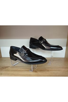 کفش کلاسیک مشکی مردانه چرم لاکی bymosyo - کد 921643350