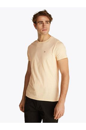 تیشرت بژ مردانه یقه دوچرخه Tommy Hilfiger - کد 897077170