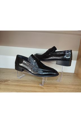 کفش کلاسیک مشکی مردانه چرم لاکی bymosyo - کد 921645227