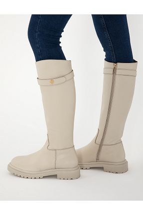 چکمه بژ زنانه پاشنه کوتاه (1 - 4 سانتی متر) Pierre Cardin - کد 921648105