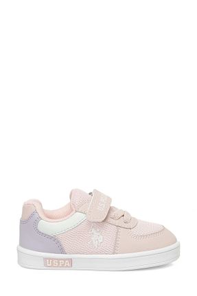 کفش اسنیکر صورتی بچه گانه بند دار U.S. Polo Assn. - کد 894017762