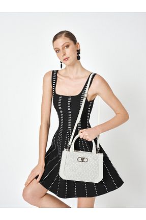 کیف دوشی سفید زنانه چرم مصنوعی Pierre Cardin - کد 904094736