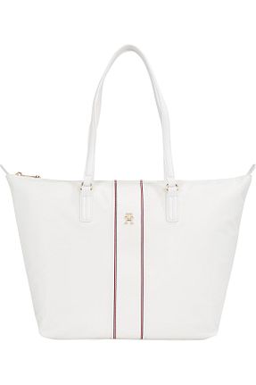 کیف دستی نباتی زنانه سایز متوسط Tommy Hilfiger - کد 901399648