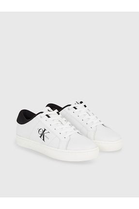 کفش اسنیکر سفید زنانه چرم اصل Calvin Klein - کد 844126448